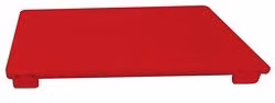 Tagliere rettangolare in plastica Bisetti colore rosso L: 40 cm x P: 30 cm