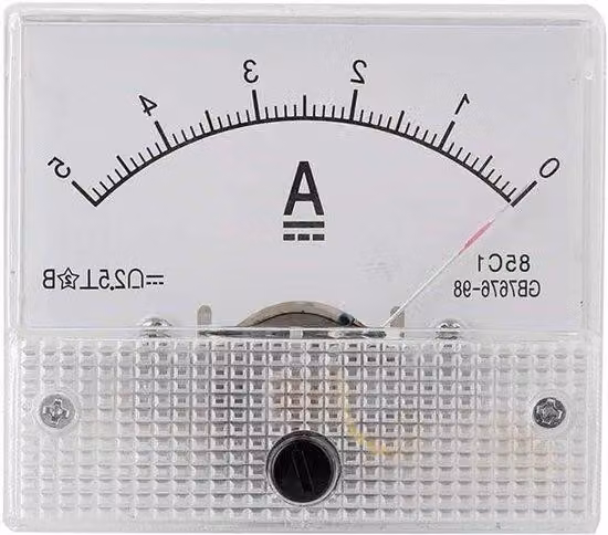Mini misuratore di corrente professionale 0-5 A, misuratore di potenza analogico CC