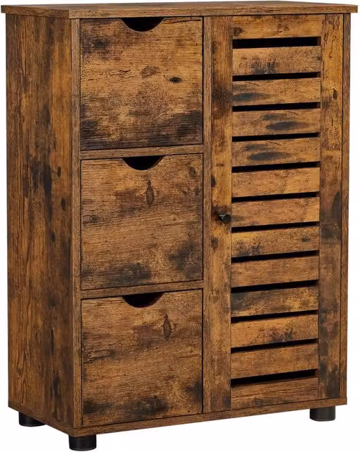 Mobiletto Bagno Oskar in Legno Rovere Rustico