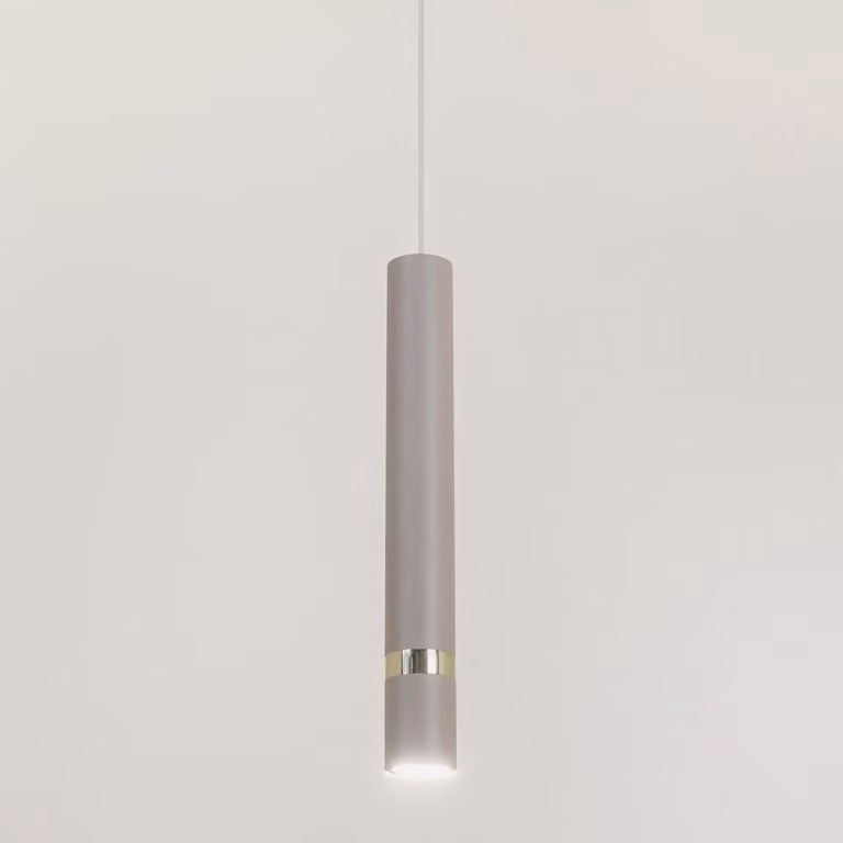 Moderna lampada a sospensione tubolare in cashmere con elemento dorato 1xGU10 10W JOKER Milagro