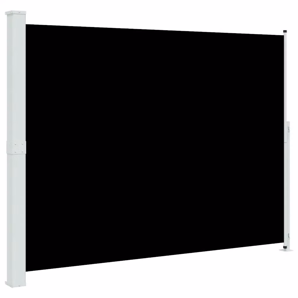 Tenda Laterale Retrattile per Patio e Balcone in Poliestere e Acciaio, Colore Nero o Grigio, L: 300 cm, H: 220 cm – 2