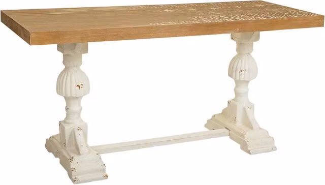 Tavolo da soggiorno in legno marrone 150x60x72h