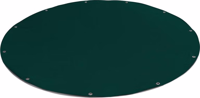 (600g/m²) Telone tondo per camion/telo in PVC con occhielli da 20 mm (verde RAL6005, 200 cm) Telo per piscina Telone per piscina Sottostrato per piscina Telone protettivo per piscina