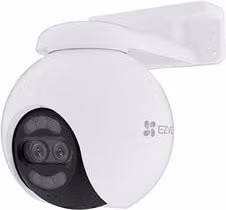 Videocamera di sorveglianza Ezviz H80x Dual 4K UHD White con connettività Wi-Fi e Ethernet per esterno e interno