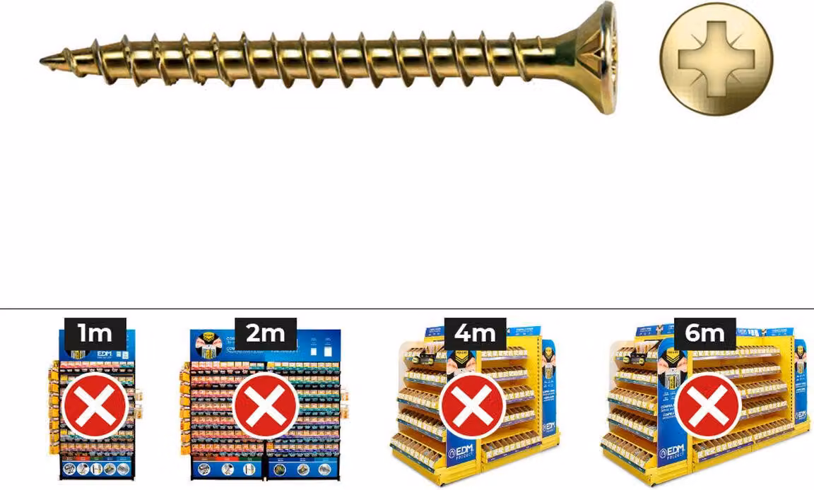 Scatola di viti CELO VLOX bicromatizzato Ø 5 x 35 mm Tema completo (250 pezzi)
