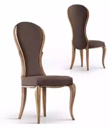Esszimmerstuhl Luxus Design Holzstuhl Braun Italienische Stil Möbel