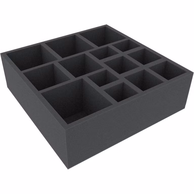 Inserto in schiuma 285 x 285 x 90 mm per giochi da tavolo
