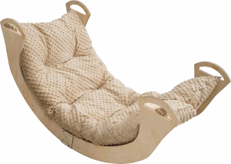 Arco di arrampicata in legno Skyline triangolo di arrampicata per bambini arco di legno per bambini Montessori laccato pieghevole, mod.C, 113x51x56cm, beige