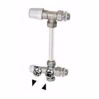Rubinetto termostatico monotubo ad angolo rovesciato 15x21 - Rbm