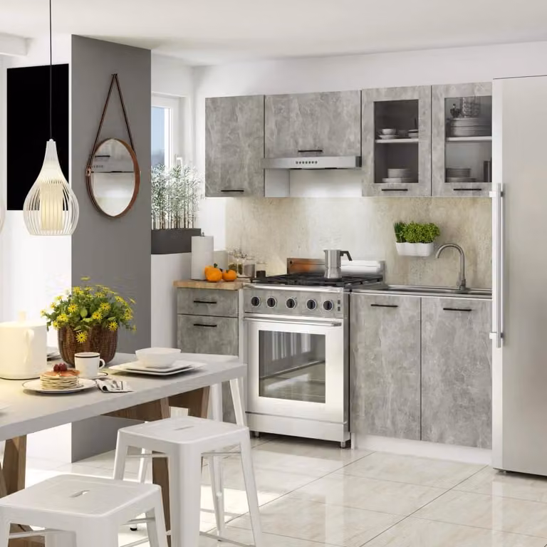 Modulo cucina per casa prefabbricata 180 cm VERMINA - cemento