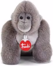 Peluche Gorilla (12x12x14cm) TRUDINO Grigio 51906