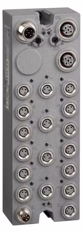 Blocco di interfaccia CANopen Schneider Electric, IP67, 16 I/O, M8 TM7NCOM16B