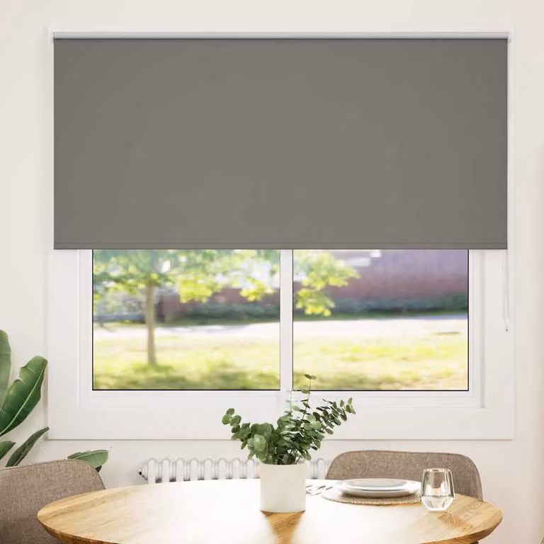 vidaXL Tenda a Rullo Oscurante in Poliestere Grigio L: 160 cm, H: 130 cm