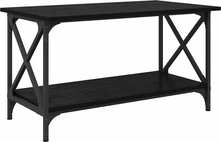 Tavolino da salotto Rovere nero 80 x 45 x 45.5 cm