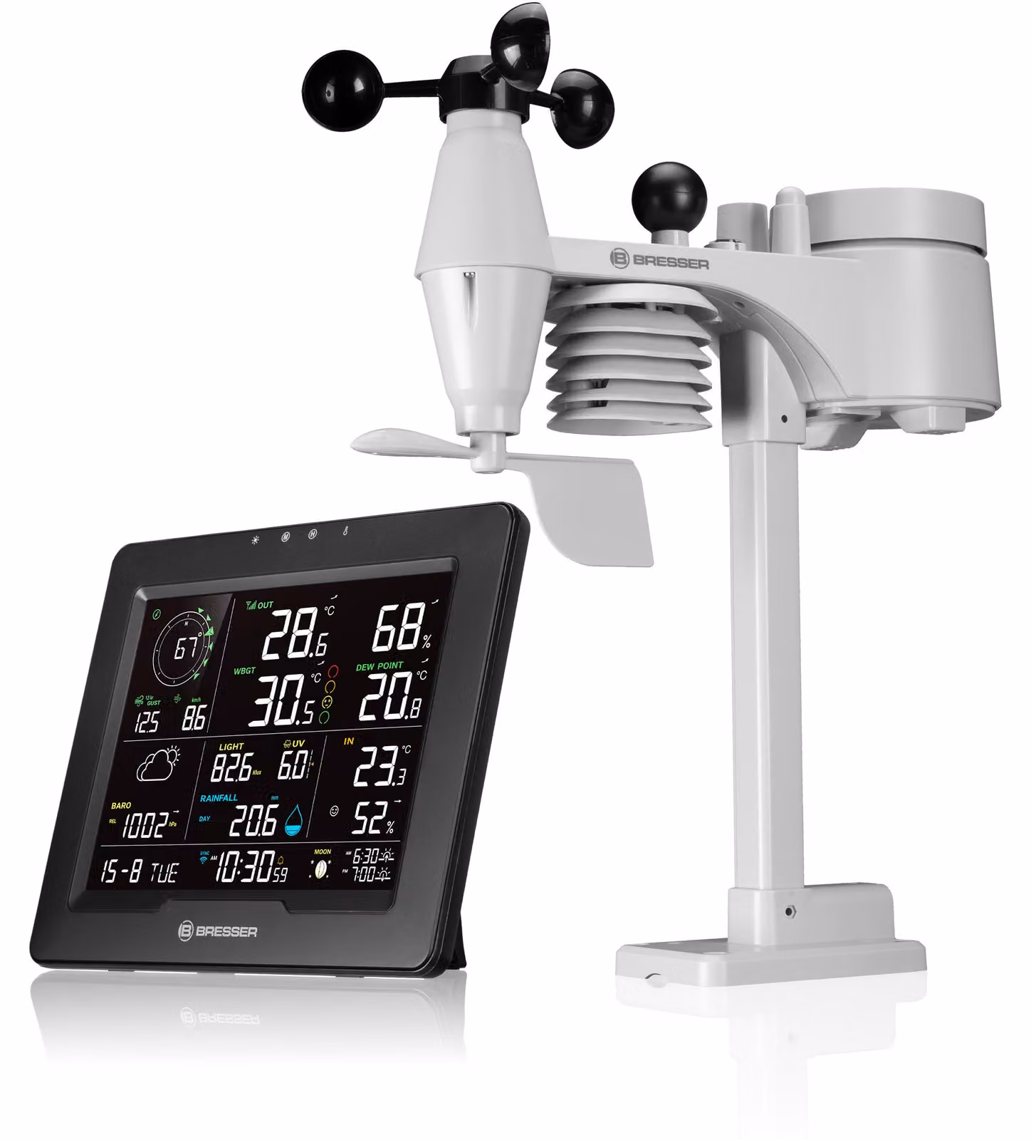 Stazione meteorologica Bresser Bresser - Sahara TB - 8 in 1 - WiFi - Indice di calore
