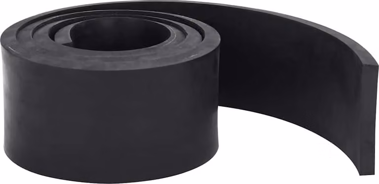 vidaXL Striscia di gomma per lama da neve nera 150x10x1 cm
