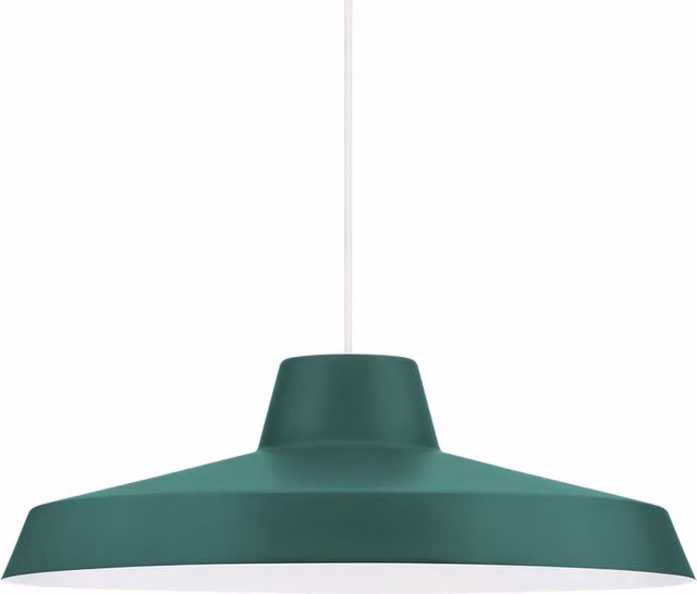 Lampada a sospensione Linea Light Miguel in metallo verde con luce LED warm white