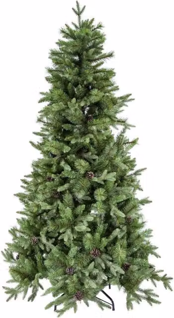Albero di Natale con pigne modello Sinai Vacchetti, Verde, ø 107 cm, H 150 cm