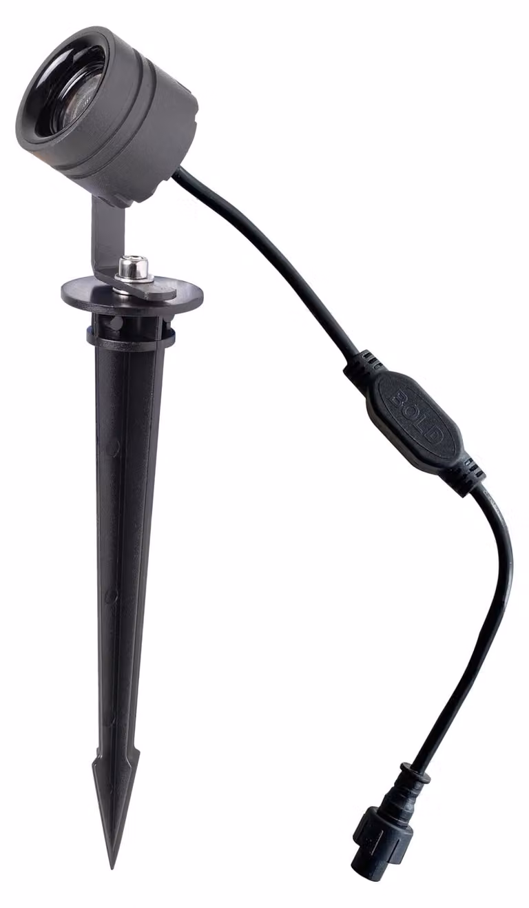 Set di 2 faretti LED per esterni, 24V, 3000K, grado di protezione IP65, dimmerabili, colore grigio scuro