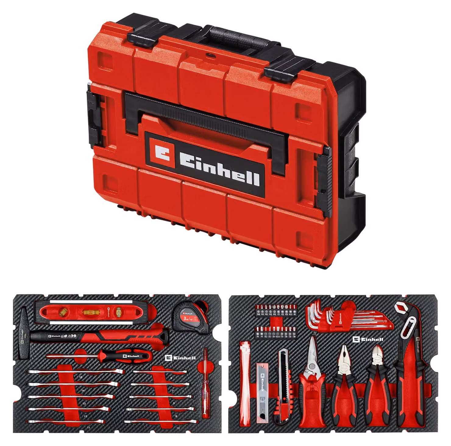 Valigetta porta attrezzi EINHELL per traslochi, 370511, E-Case, 79 pezzi