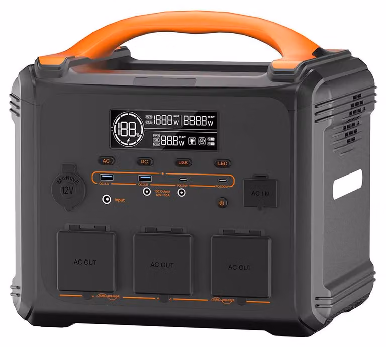 Centralina di alimentazione portatile - Fonte di energia portatile - Generatore portatile - Power bank - 1200 Watt di potenza continua