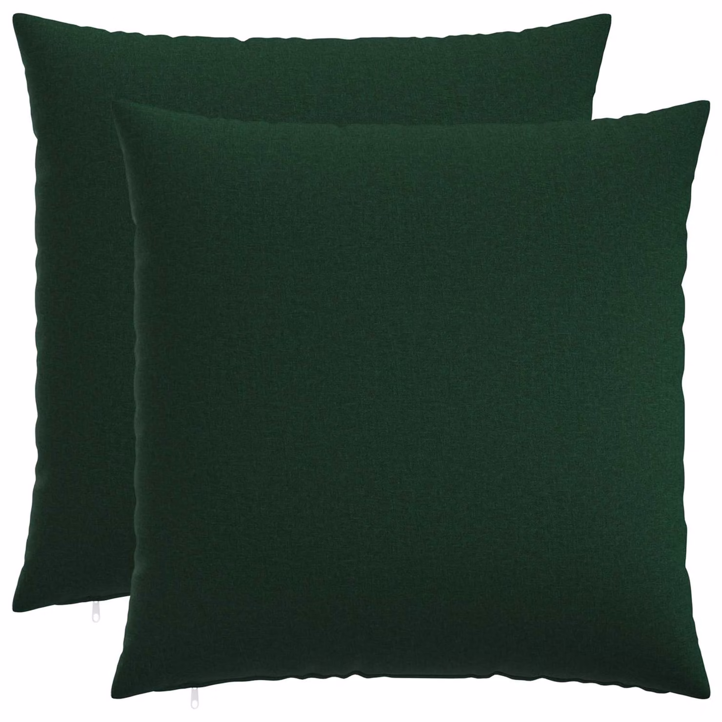 Set di 2 federe vidaXL HEERLEN verdi, modello quadrato in poliestere, 65 x 65 cm