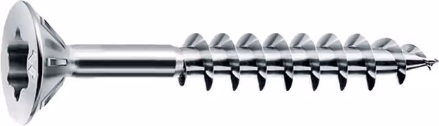 Viti per legno Iperbriko argentate con testa Torx, Diametro: 6 mm, Lunghezza: 180 mm
