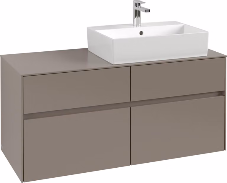 Mobiletto V&B Collaro 120x54,8x50cm, WT destra, blu marino