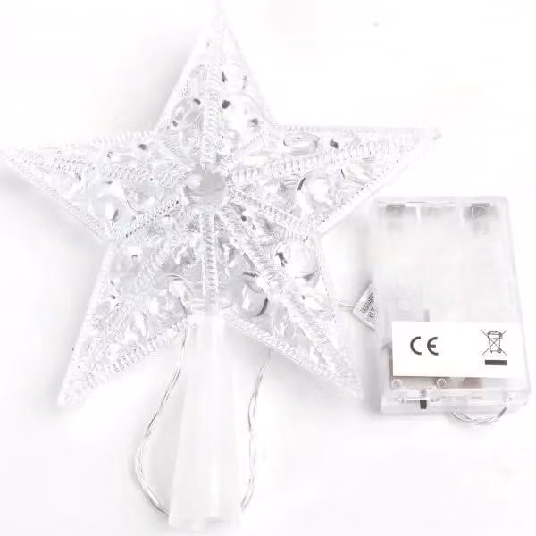 Striscia LED, alimentata a batteria, 21 cm, luce bianco caldo