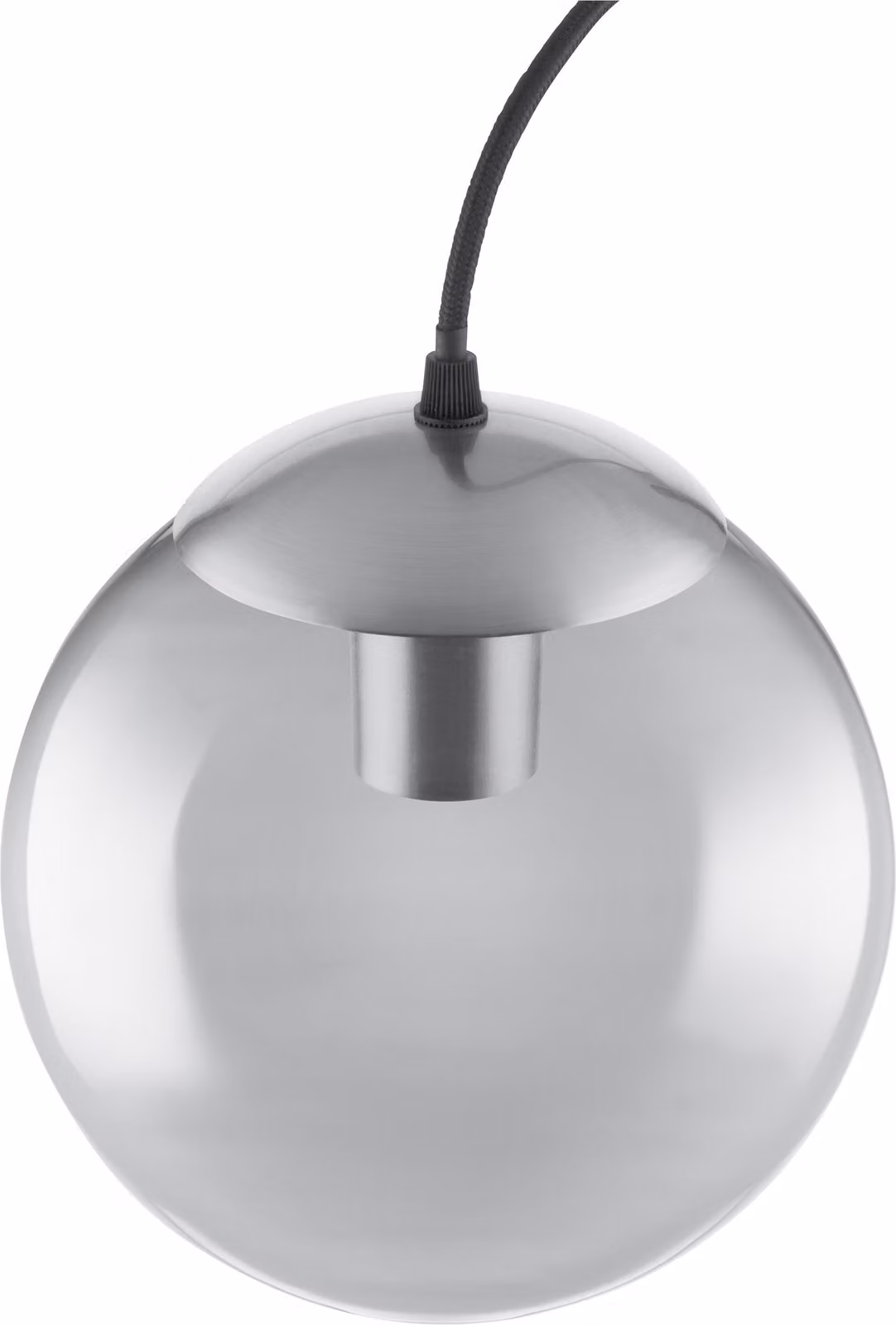 LEDVANCE Vintage Edition 1906, Plafoniera con base E27, Vetro grigio fumo, Senza lampadina, Sospensione a bolla d'aria