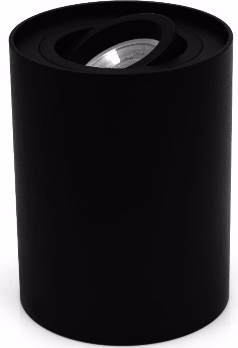 Faretto spot Crono nero 1xGU10x10W in alluminio, dimensioni: 12,5x9,6x9,6 cm, IP20, IdeaLED