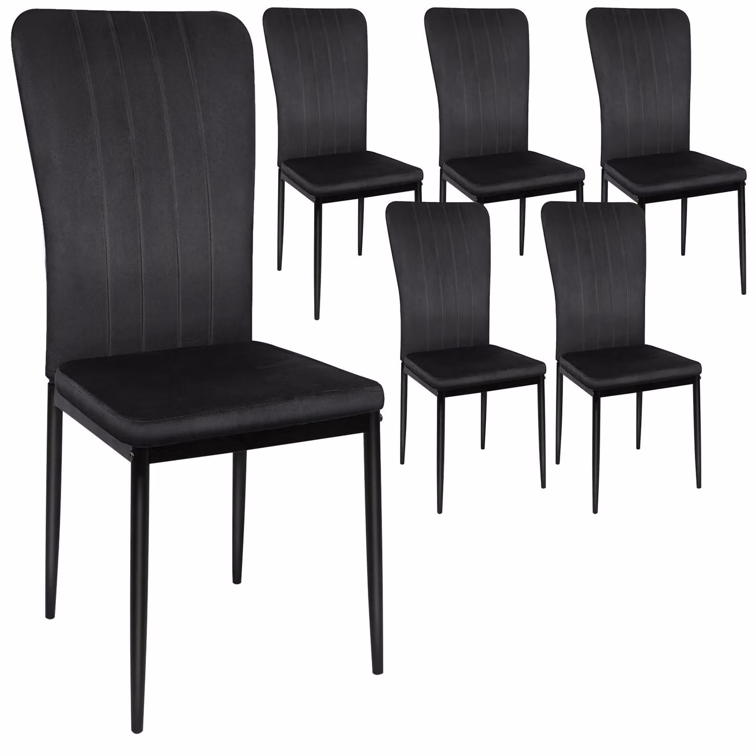 Sedie da pranzo in velluto traspirante dal design moderno