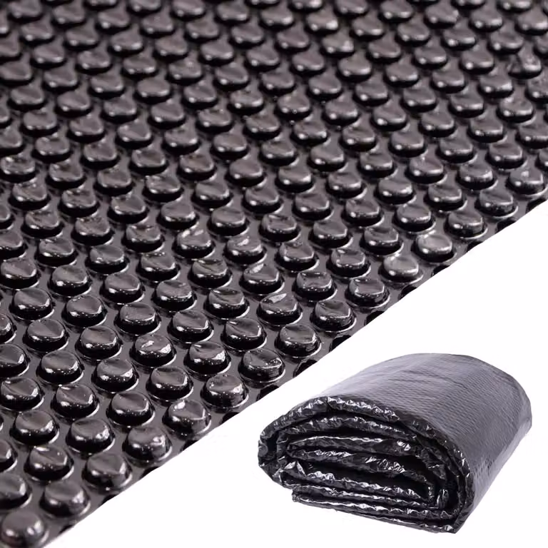 Telone solare nero Ø457cm Riscaldamento piscina Telo termico Copertura protettiva Sole Sottofondo