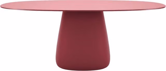 Tavolo ovale Qeeboo Cobble in HPL per esterno, L: 109 cm, P: 76,7 cm, H: 75 cm