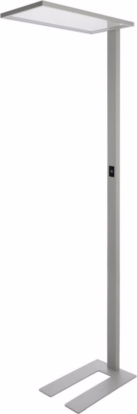 Light Impressions Deko-Light Lampada da terra Ufficio Una chiara, dimmerabile 100-277V AC/50-60Hz 65,00W 4000 K 6900 lm 1950 mm argento 343022