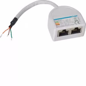 Hager RJ45, 2 connettori femmina HTG468H
