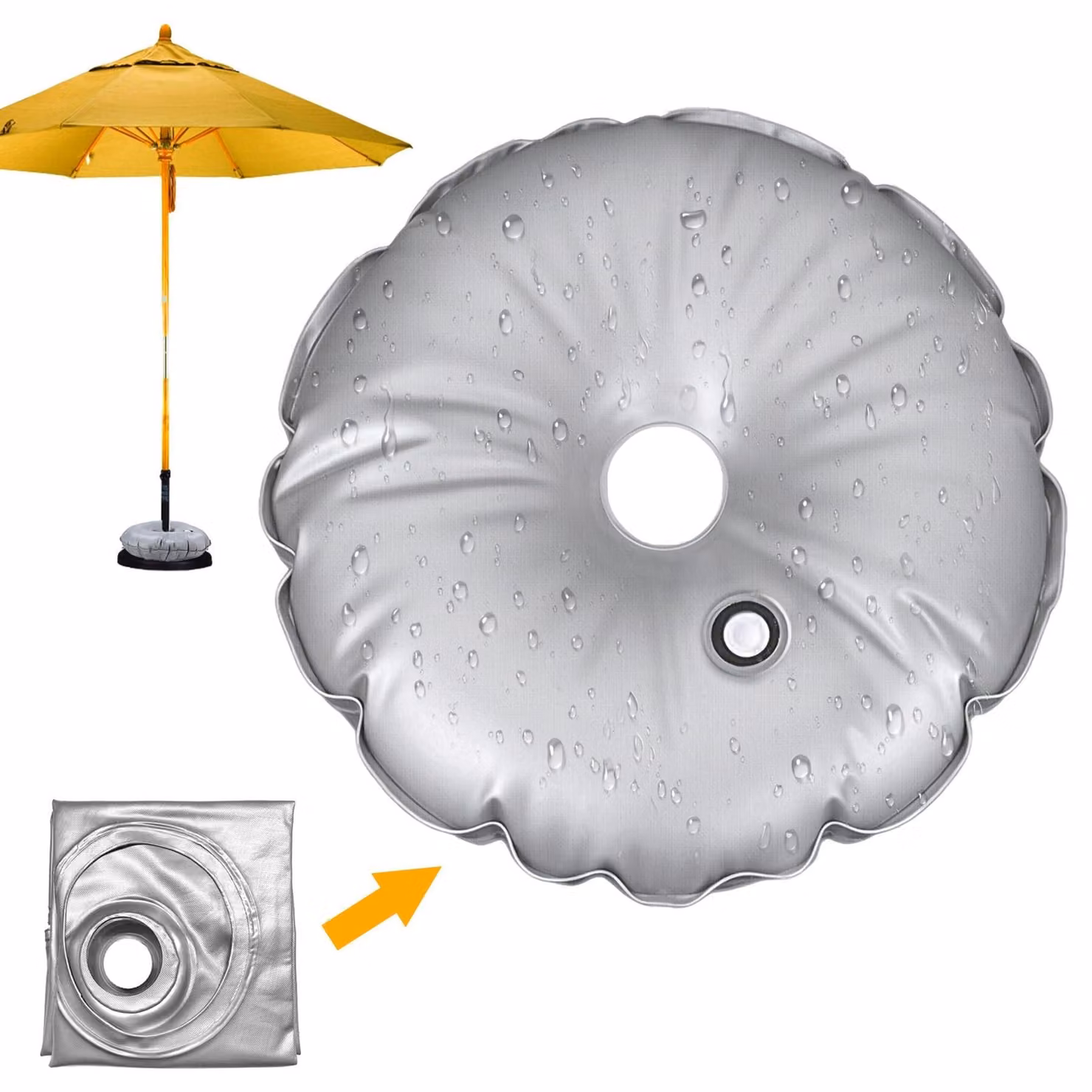 Base per ombrellone robusta, da 50 kg, ideale per balconi e giardini