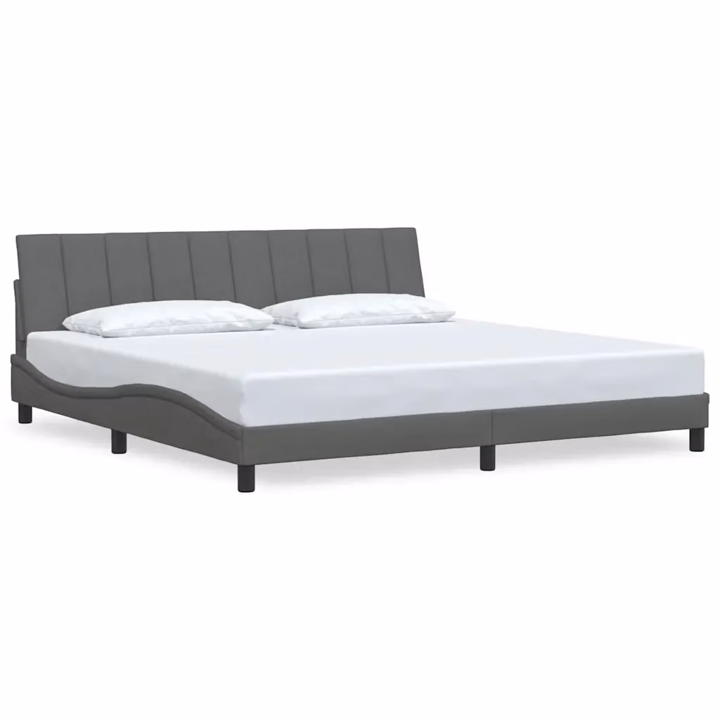 Giroletto senza materasso Hanko vidaXL Grigio Scuro L/P: 200 x 200 cm – 2