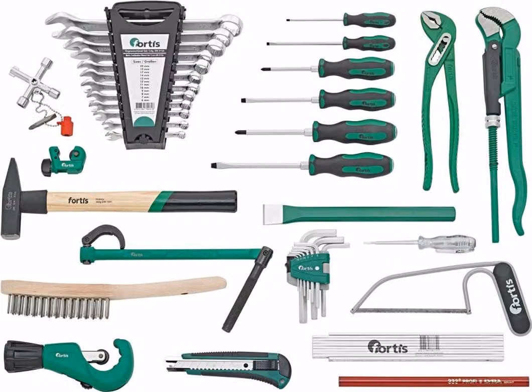 Set di attrezzi idraulici 45 pezzi in zaino FORTIS