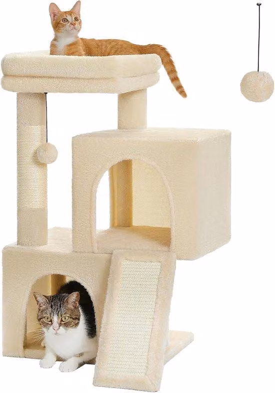 Struttura per arrampicata ricreativa - Arrampicarsi, affilare gli artigli, rilassarsi / comode piattaforme panoramiche, 50 L x 35 P x 77 A centimetri
