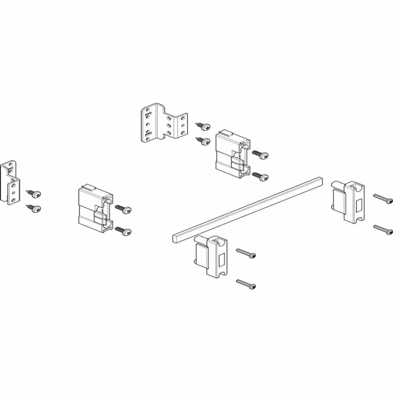 Modulo barra collettrice ABN a incasso 1FB/1RE N/PE con CU 12x5 mm, unipolare, da inserire nel profilo MXSC11211