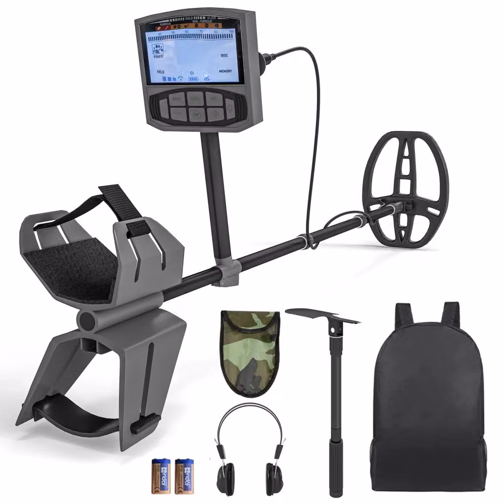 Metal Detector Minimal Impermeabile IP68 con Display LCD Grigio e Nero – 2