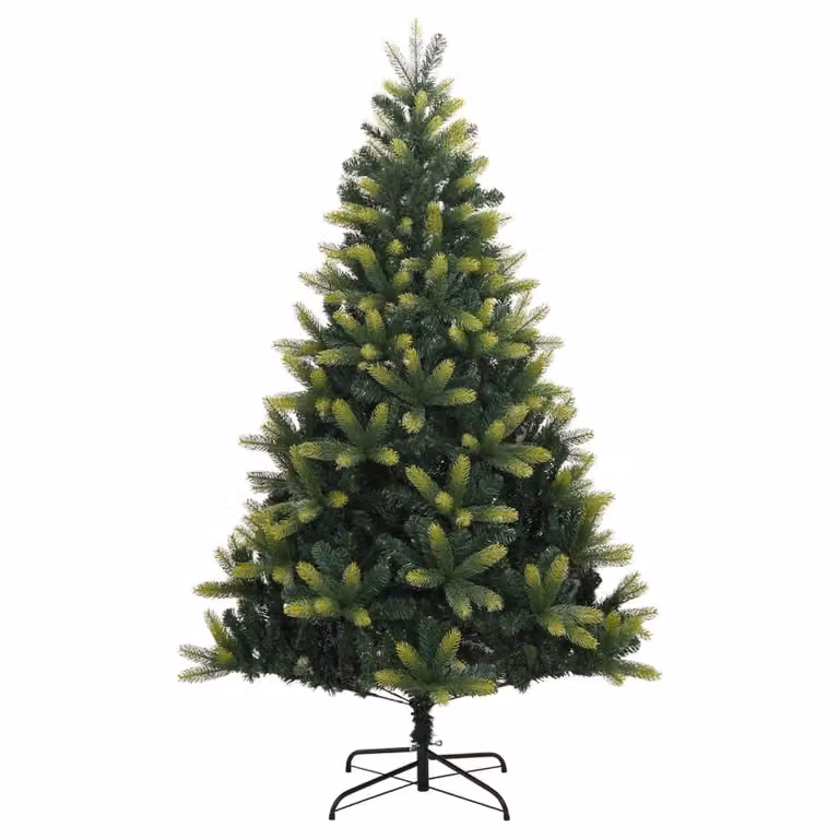 Albero di Natale Artificiale Incernierato con Base 210 cm