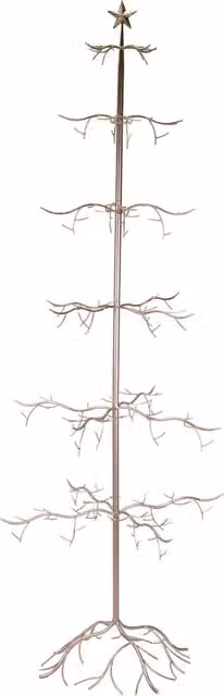Albero Espositore di Natale in Metallo rame cm 73x73xh200