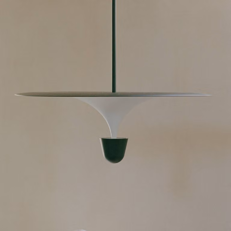 New Works Lampada a sospensione Kantarell, dimmerabile, Nero, Soggiorno / Sala da pranzo, Metallo, Design, Lampada a sospensione
