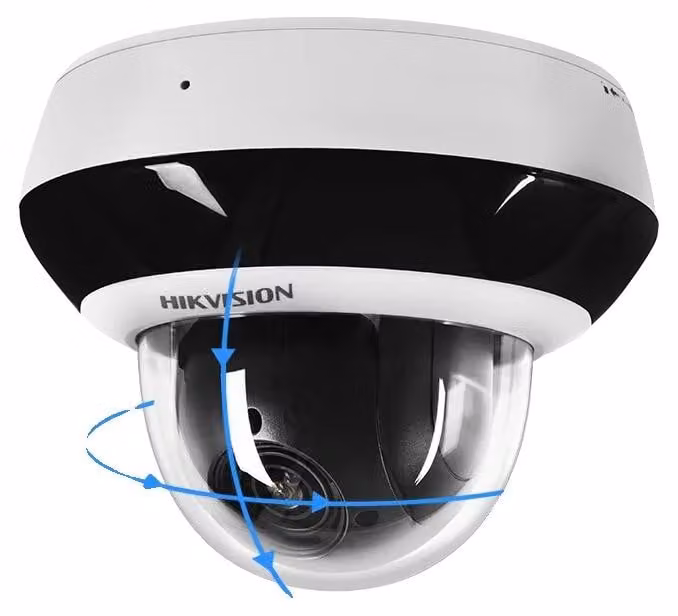 Telecamera IP, risoluzione 4MP, zoom ottico 4x, zoom 2.8-12mm, senza alimentatore