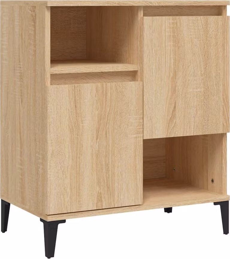 Credenza Rovere Sonoma 60x35x70 cm in Legno Multistrato