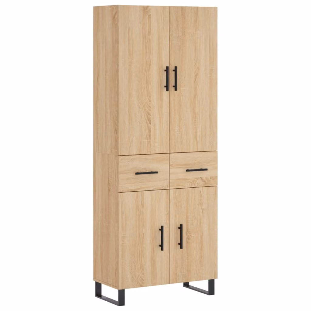 SYFAX™ Credenza Rovere Sonoma 69,5x34x180 cm in Legno Multistrato