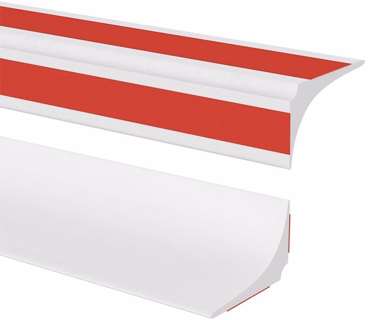 Barra di raccordo in silicone per doccia: striscia autoadesiva impermeabile per bagni, per separare l'acqua e per docce, colore bianco, dimensioni 15x12 mm