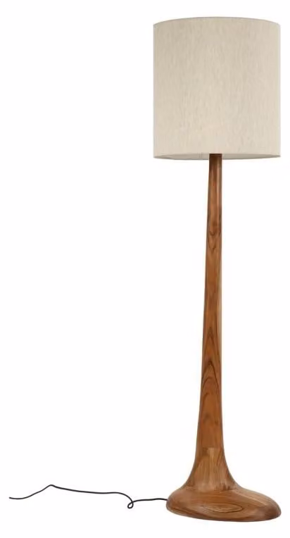 Lampada da terra Pomax Lily, modello Natur, diametro 41 cm, altezza 153 cm
